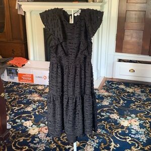 Crosby by Mollie Burch textured tiered flutter sleeve dress. Worn 1x. 248 retail